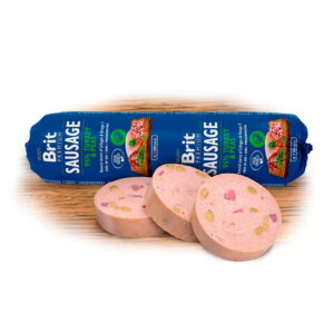Brit Premium makkara kalkkuna & herne 800g