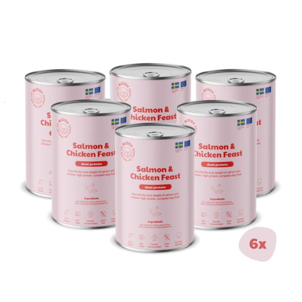 Buddy Salmon & Chicken Feast 400g