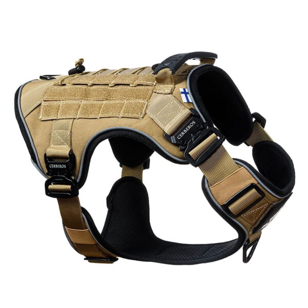 Cerberos Tactical koiran valjaat, Desert Brown