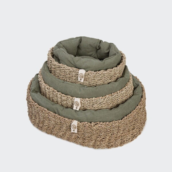 Koiran kori Cloud7 Lazy Canvas, oliivi