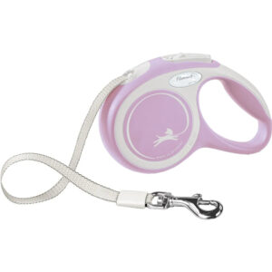 Flexi New Comfort Tape XS, 3 m / max. 12 kg, Roosa