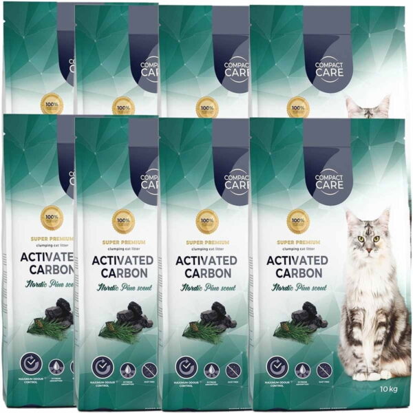 Compact Care Activated Carbon Nordic Pine 8 x 10kg