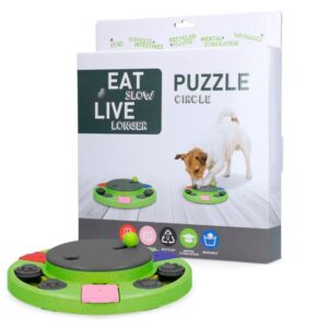 Eat Slow Live Longer Koiran Aktivointipeli, Puzzle Circle