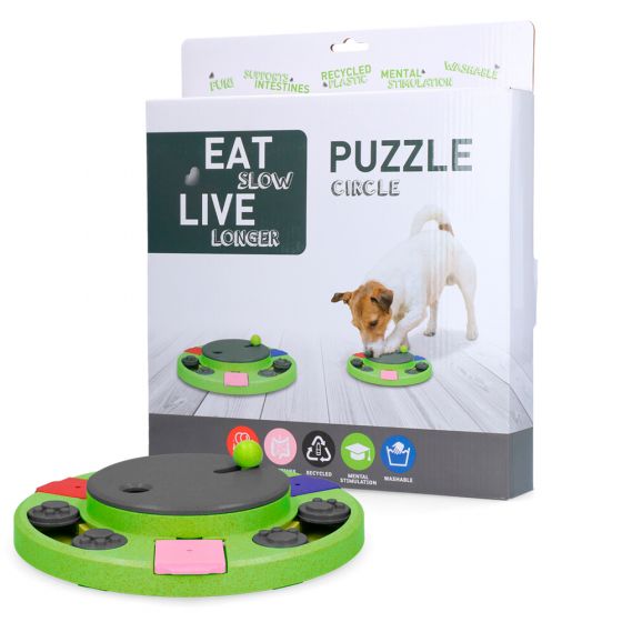 Eat Slow Live Longer Koiran Aktivointipeli, Puzzle Circle