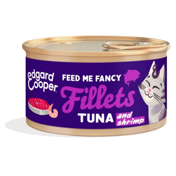Edgard&Cooper Cat fillets tonnikala & katkarapu 70g