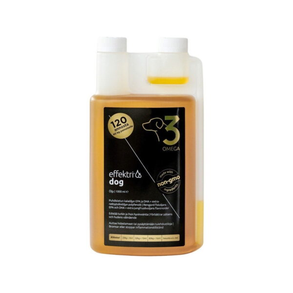 Effektri omega-3-öljy koiralle ja kissalle