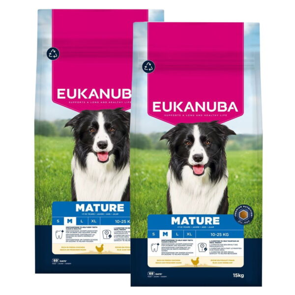 Eukanuba Dog Mature Medium 2 x 15kg