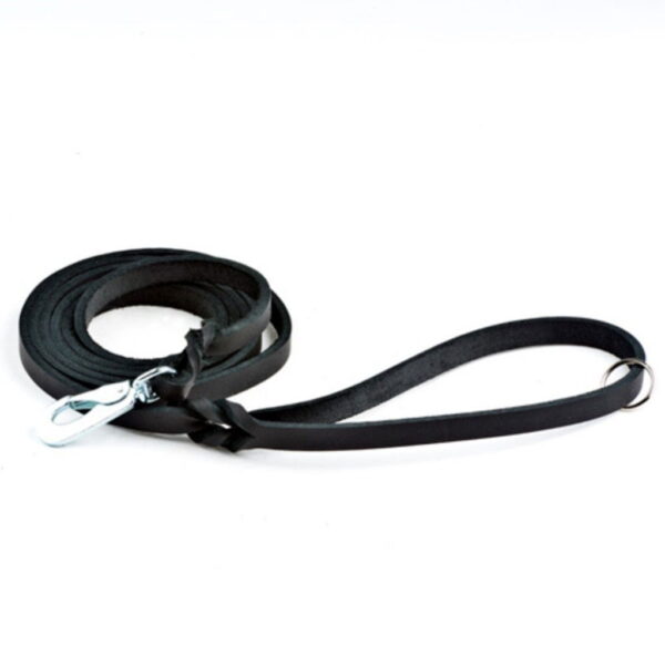 Nahkatalutin Feel Leather Braid, musta