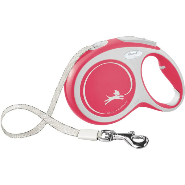 Flexi New Comfort Tape L, 8 m / max. 50 kg, Punainen
