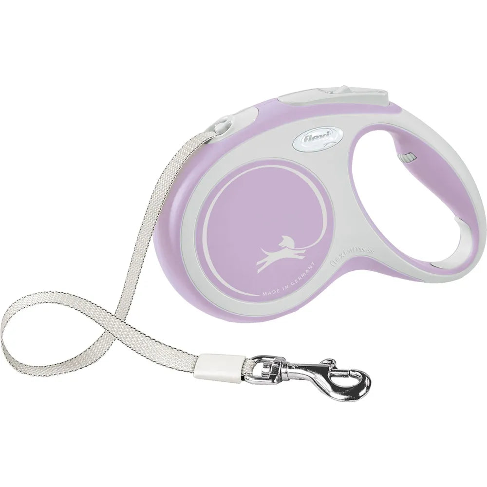 Flexi New Comfort Tape M, 5 m / max. 25 kg, Roosa