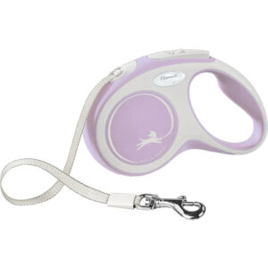Flexi New Comfort Tape S, 5 m / max. 15 kg, Roosa