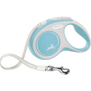 Flexi New Comfort Tape S, 5 m / max. 15 kg, Vaaleansininen