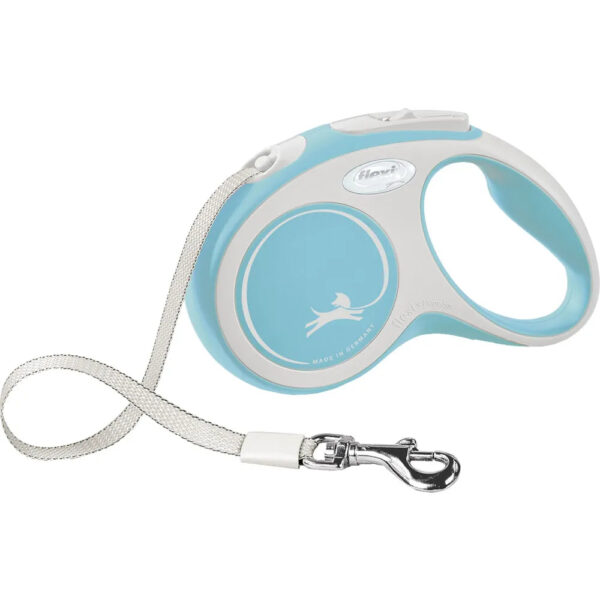 Flexi New Comfort Tape S, 5 m / max. 15 kg, Vaaleansininen