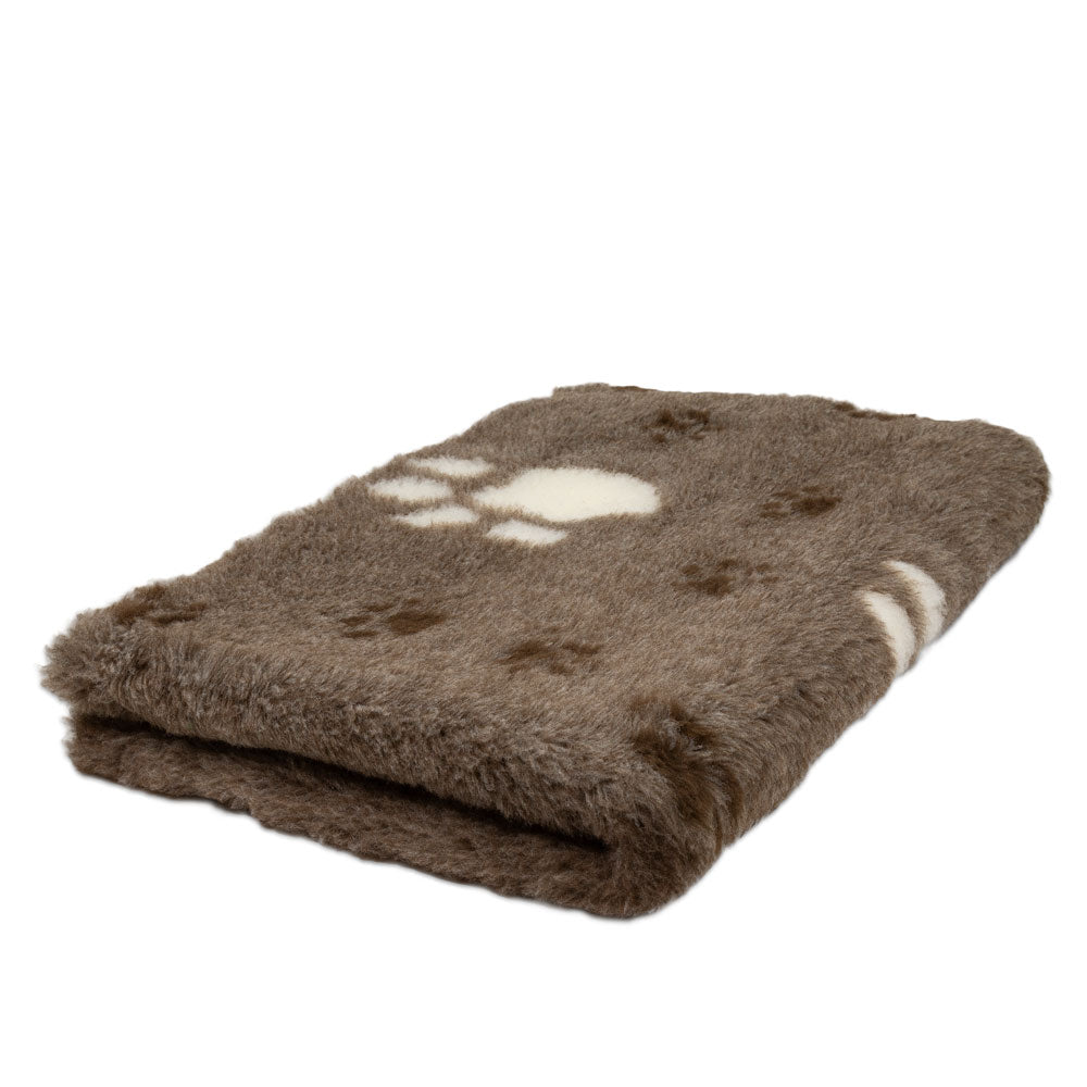Foxy Fur Makuualusta Thermo - Ruskea Tassu, 100 x 75cm