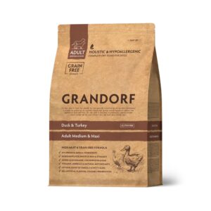GRANDORF Adult Medium & Maxi, Ankka ja Kalkkuna, 10 kg