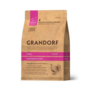 GRANDORF Adult Medium & Maxi, Kalkkuna, 3 kg