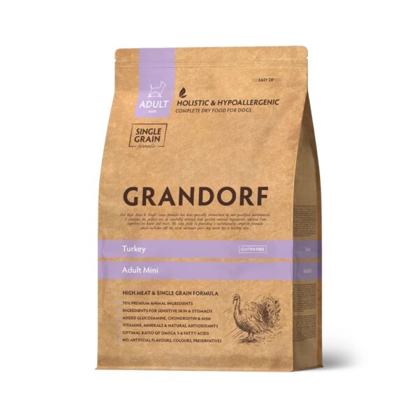 GRANDORF Adult Mini, Kalkkuna 1 kg, 1 kg
