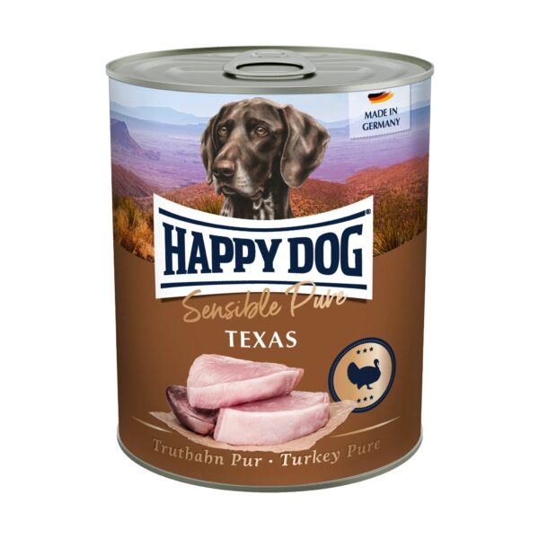 Happy Dog Sensible Pur Texas - Kalkkuna 800g