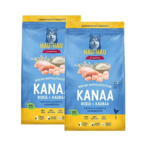 Hau-Hau Champion Kana, riisi ja kaura 2x12kg