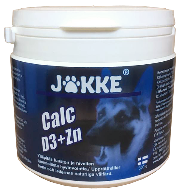 Jakke Calc D3+Zn - Eri kokoja, 300g