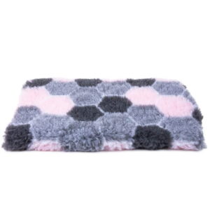 Karva-alusta Little&Bigger Honeycomb, harmaa/pinkki