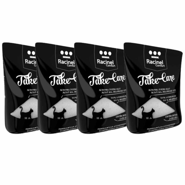 Kissanhiekka Racinel Take Care 4x 15 kg