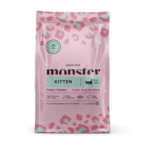 Monster Cat Grain Free Kitten Kalkkuna & Kana