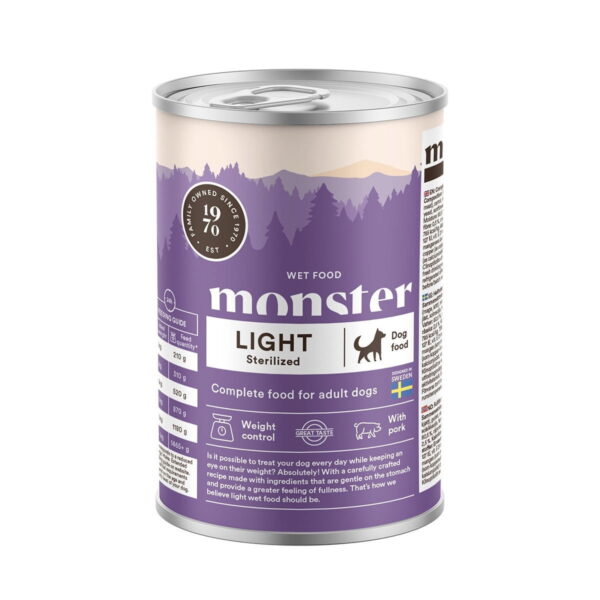 Monster Dog Adult Light & Sterilized 400g
