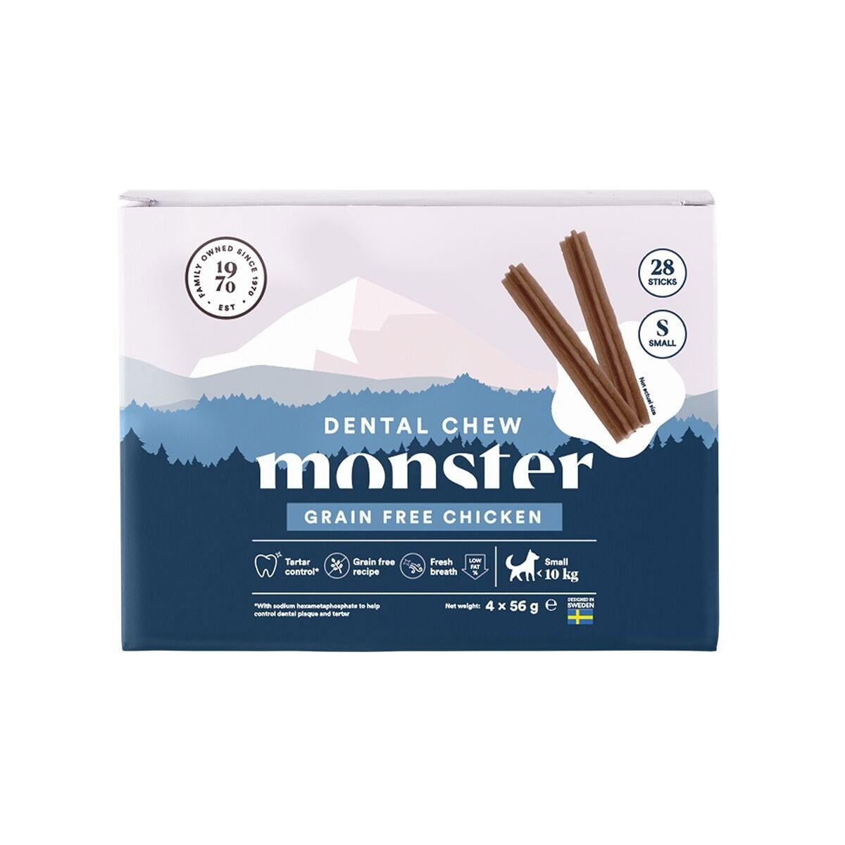 Monster Dog Dental Chew Grain Free Chicken Small