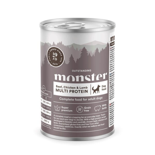 Monster Dog Nauta-kana-lammas 400g