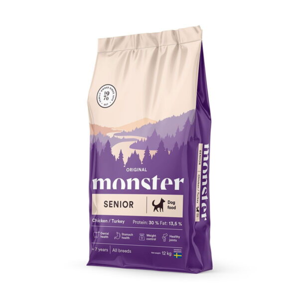 Monster Dog Senior Kana & Kalkkuna