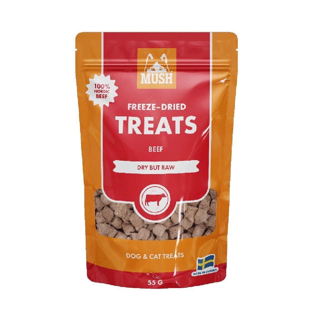 MUSH Freeze-Dried Nauta 55g herkku koiralle