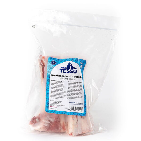 Naudan halkaistu putkiluu 1 kg