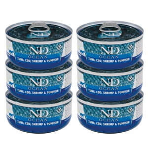 Farmina N&D Cat Ocean Tuna & Pumpkin 6x70g