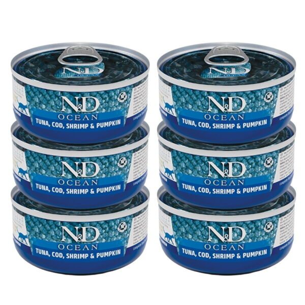 Farmina N&D Cat Ocean Tuna & Pumpkin 6x70g