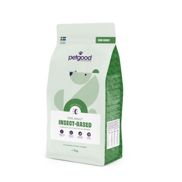 Petgood hyönteispohjainen premiumruoka aikuiselle koiralle