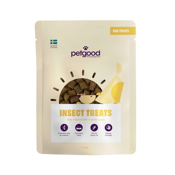 Petgood hyönteispohjainen koiranherkku iholle ja turkille 100 g