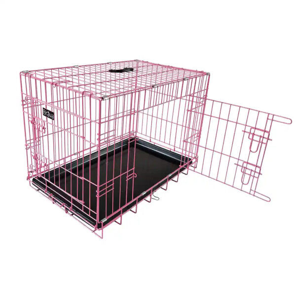 Brava Kevytmetallihäkki, Pinkki, M 61 x 46 x 53 cm