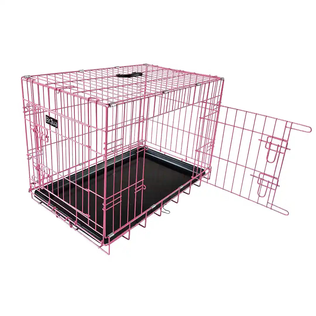 Brava Kevytmetallihäkki, Pinkki, XL 93 x 58 x 66 cm