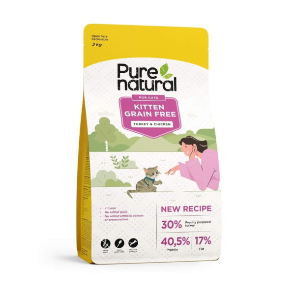 Purenatural Cat Kitten Grain Free Chicken & Turkey
