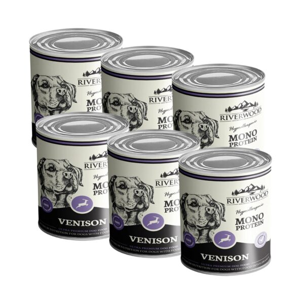 Riverwood Mono Protein Märkäruoka, Peura 400g, 6x400g
