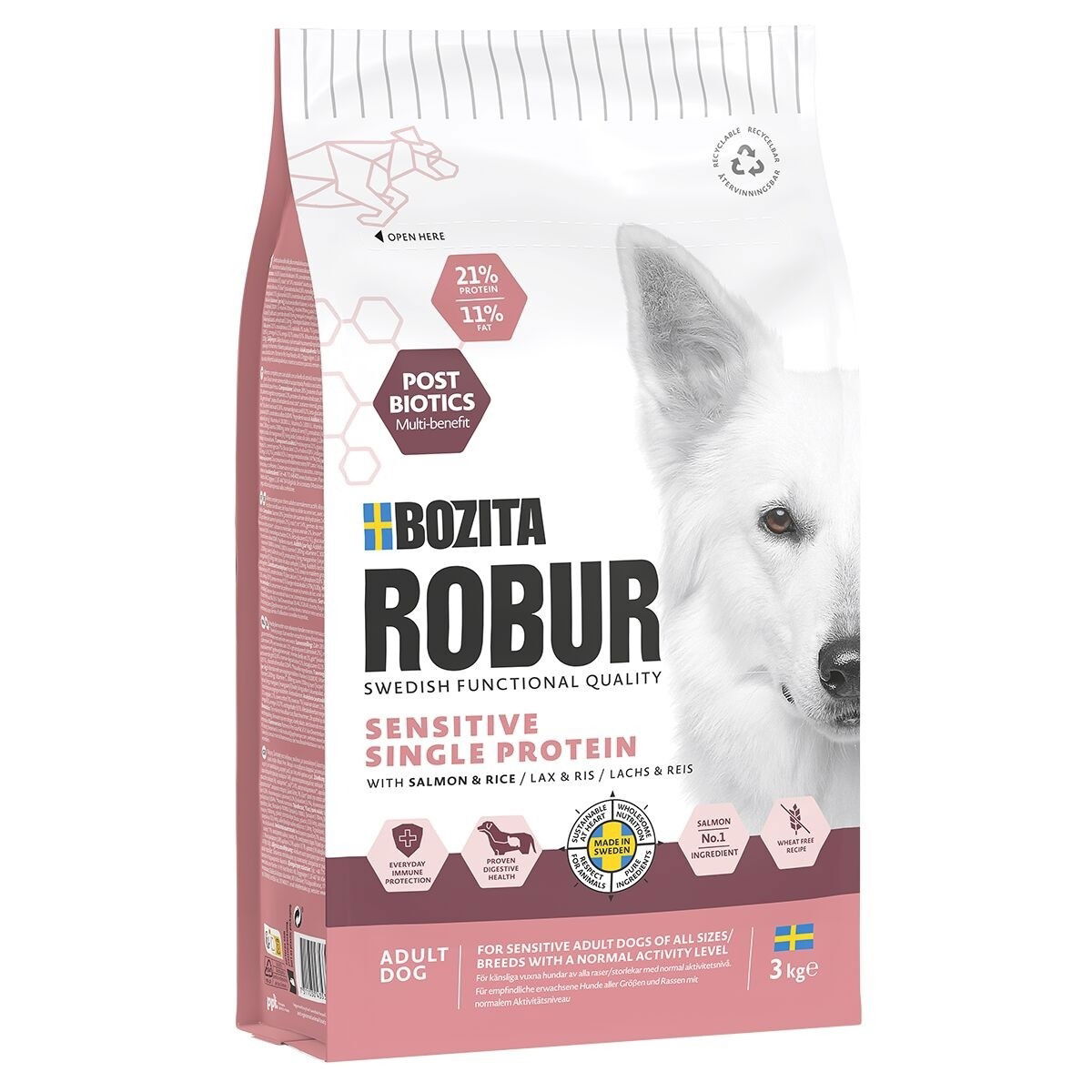 Bozita Robur Adult Sensitive Single Salmon