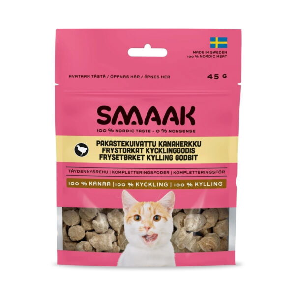SMAAK Pakastekuivattu kanaherkku kissalle 45g