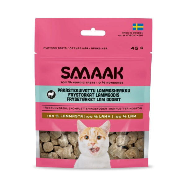 SMAAK Pakastekuivattu lammasherkku kissalle 45g