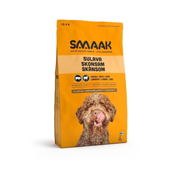 SMAAK viljaton possu-lammas aikuiselle koiralle