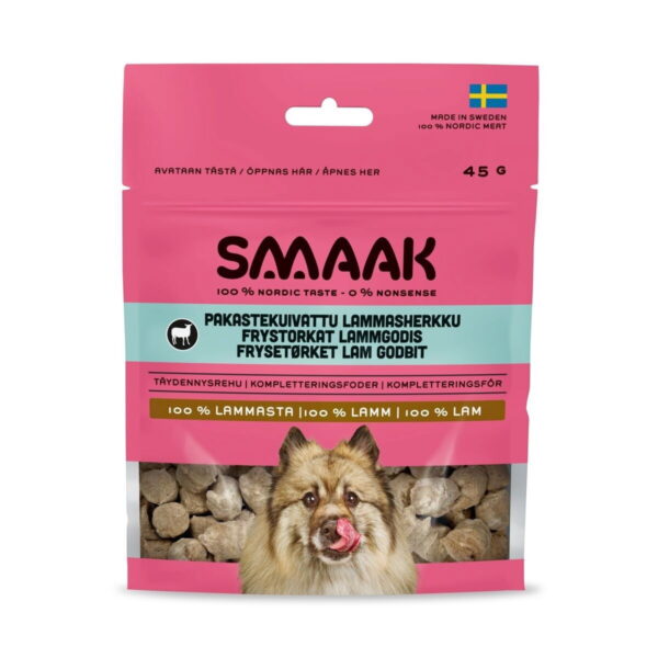 SMAAK Pakastekuivattu lammasherkku koiralle 45g