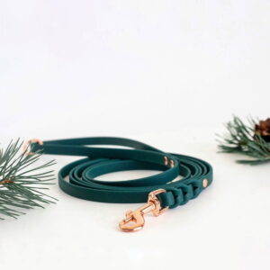 Tyylivoitto Braid hihna, smaragdi/ruusukulta