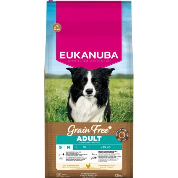 Eukanuba Grain Free Adult Small & Medium Breed Chicken