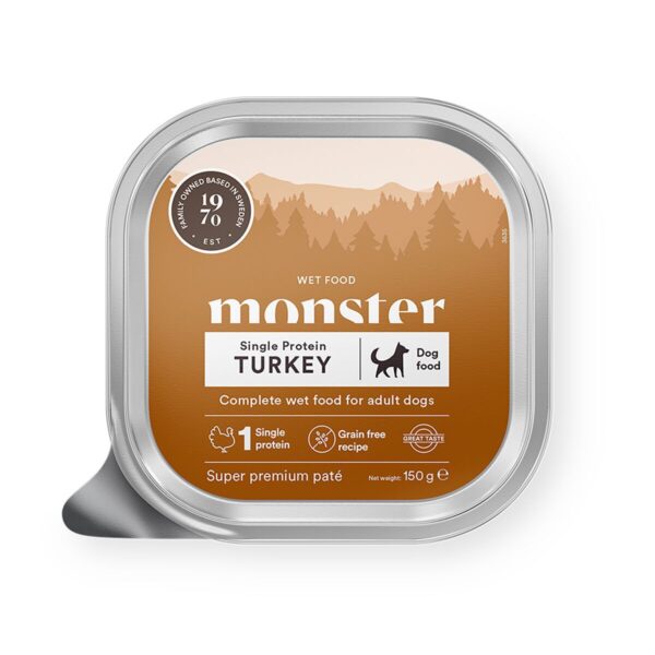 Monster Dog Adult Turkey Patee 150 g
