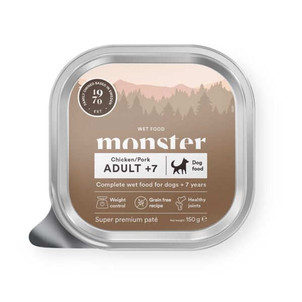 Monster Dog Adult +7 Chicken/Pork Patee 150 g